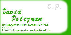 david polczman business card